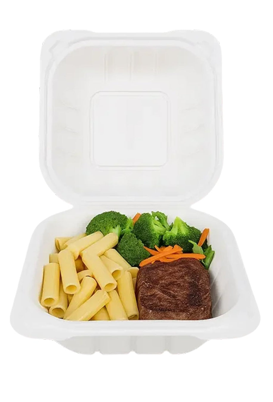 6" x 6" Clamshell Take-Out Containers — 250 Pack