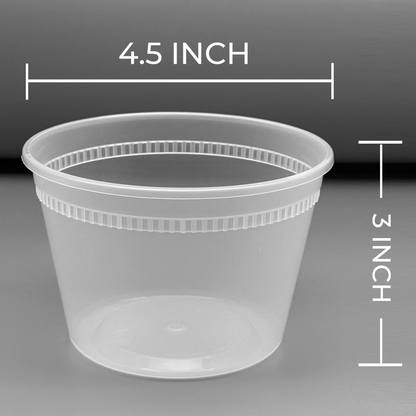 Deli Containers with Lids - Case of 240 Sets