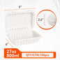 9" x 6" Clamshell Take-Out Containers — 150 Pack