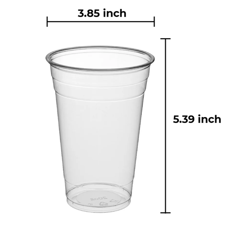 Clear PET Cold Cups - Cups Only