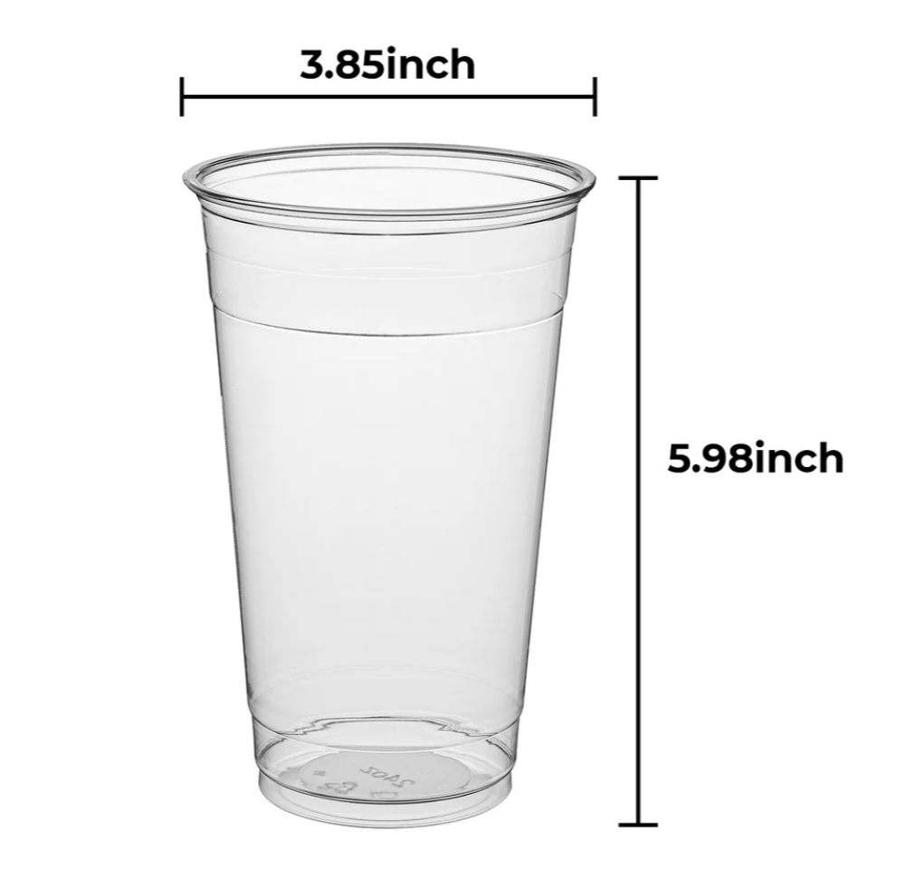 Clear PET Cold Cups - Cups Only