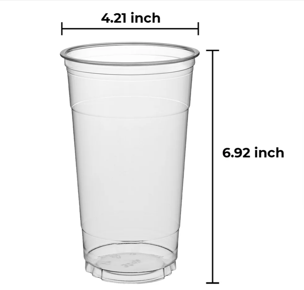 Clear PET Cold Cups - Cups Only