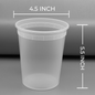 Deli Containers with Lids - Case of 240 Sets