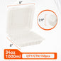 8" x 8" 1-Compartment Clamshell Containers — 150 Pack