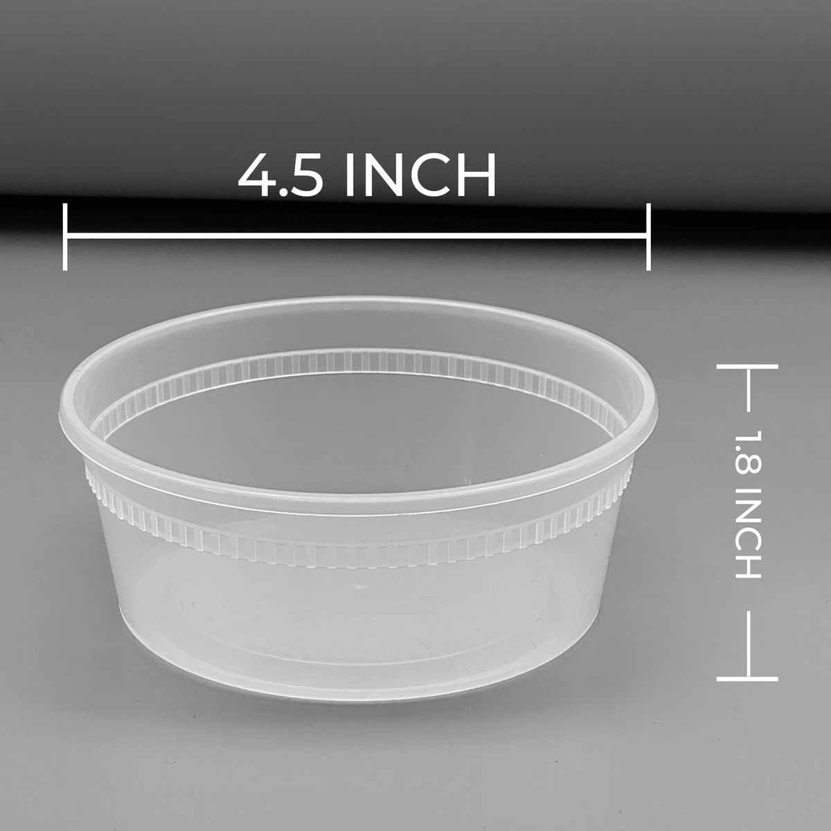 Deli Containers with Lids - Case of 240 Sets