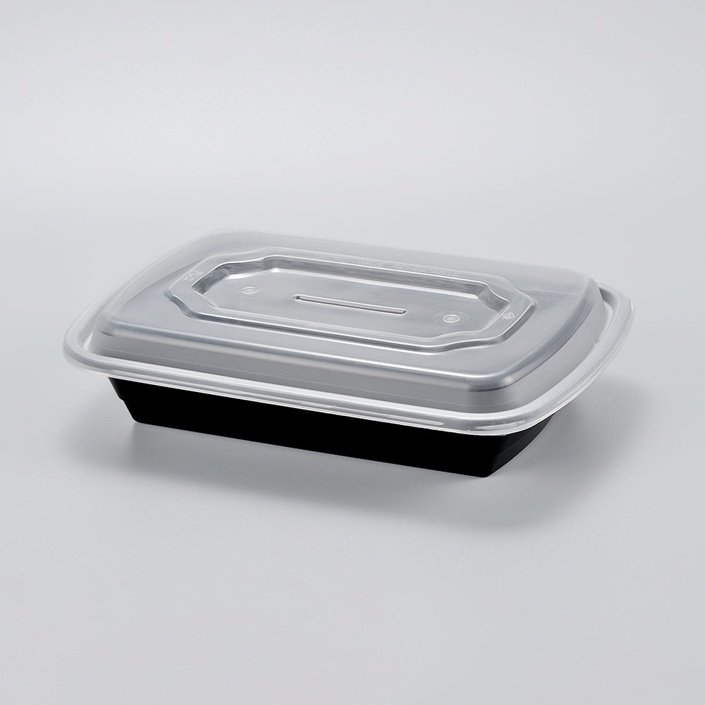 Rectangular Meal Containers with Lids - Case of 150 Sets