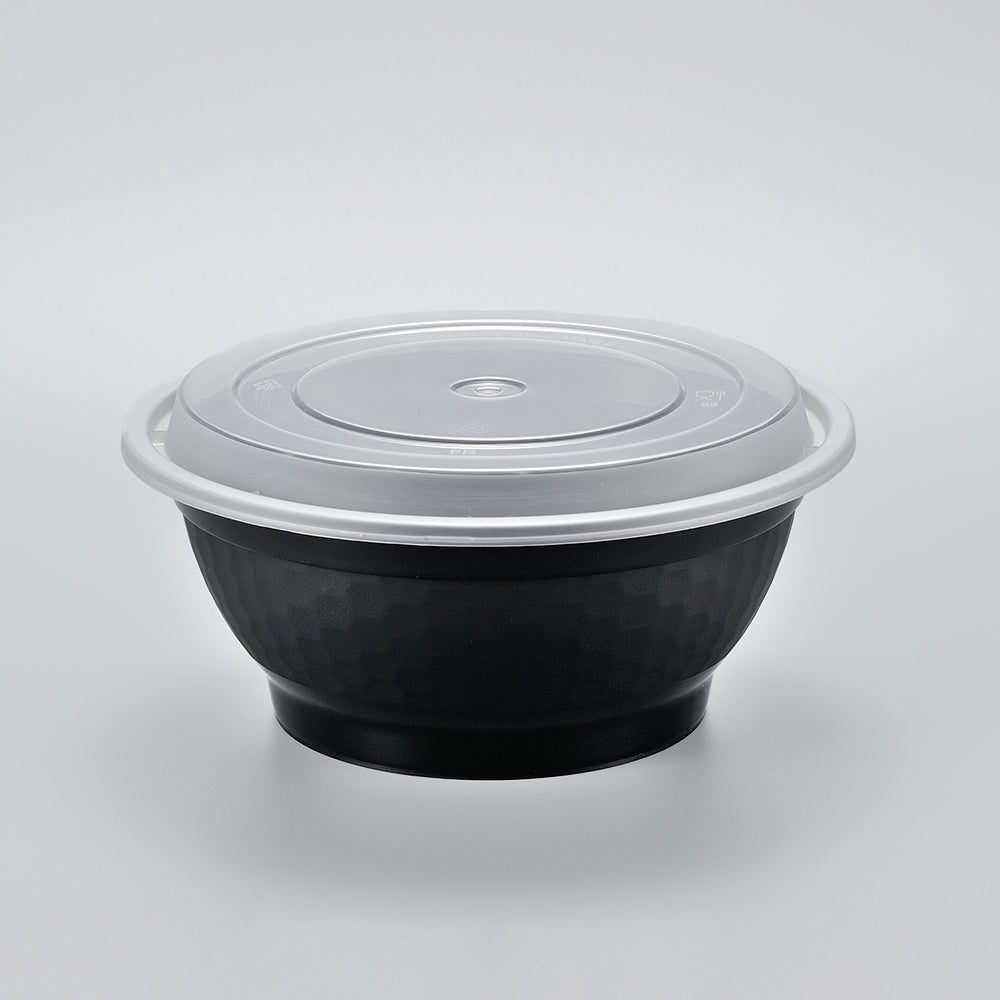 Round Meal Containers with Lids - Case of 150 Sets
