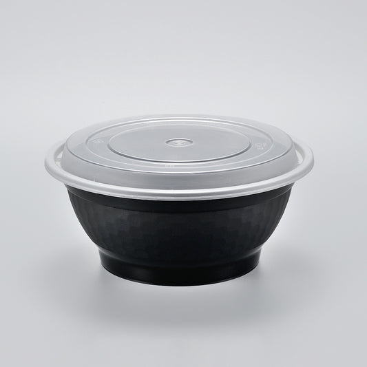 Round Meal Containers with Lids - Case of 150 Sets